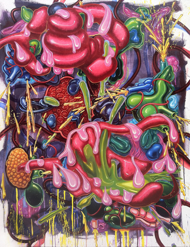 AZB Pink Glandscape oil on canvas 35x46.5 ©Bill Dambrova